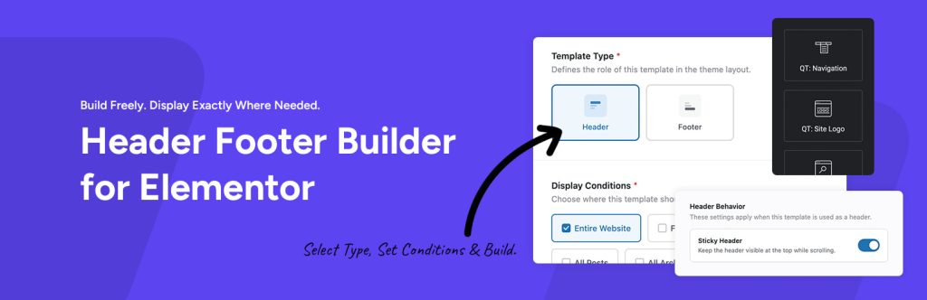 Qreative Header Footer Designer Banner Promo